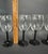Vintage Black Stem Wine Glasses – Crystal D’Arques France Hexagon Barware - Set of 5 For Sale In Miami - Image 6 of 6