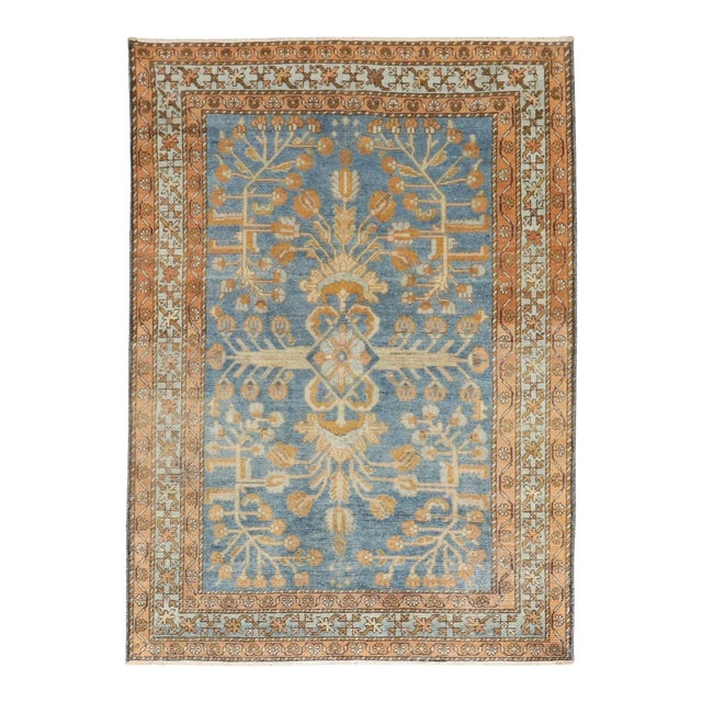 Antique Persian Lilihan Rug - 3'7" x 4'11" For Sale