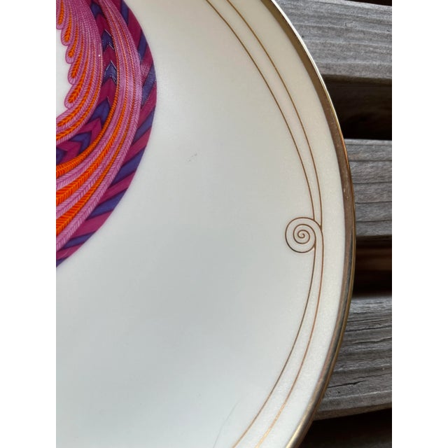 1990s Franklin Mint the House of Erte Collectors Porcelain Plate "The Beauty and the Beast". Circa 1990s For Sale - Image 5 of 7