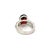 Edwardian Inspired Garnet & Zircon Solitaire Ring in 925 Silver Size - 7.5 For Sale - Image 9 of 13