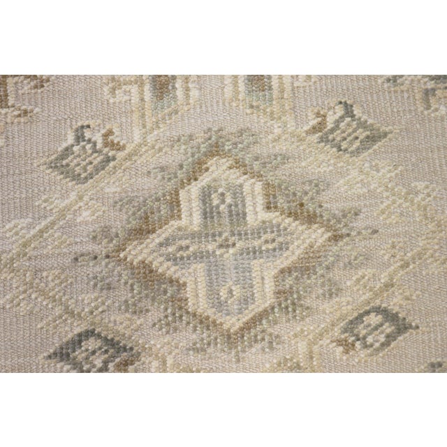 Transitional Oushak Wool Beige Area Rug- 9' 1'' X 12' 0'' For Sale - Image 3 of 5