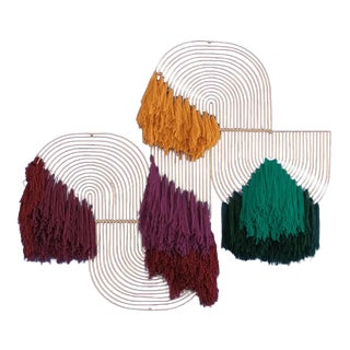 Contemporary Custom Macrame Wall Hanging Art Piece For Sale