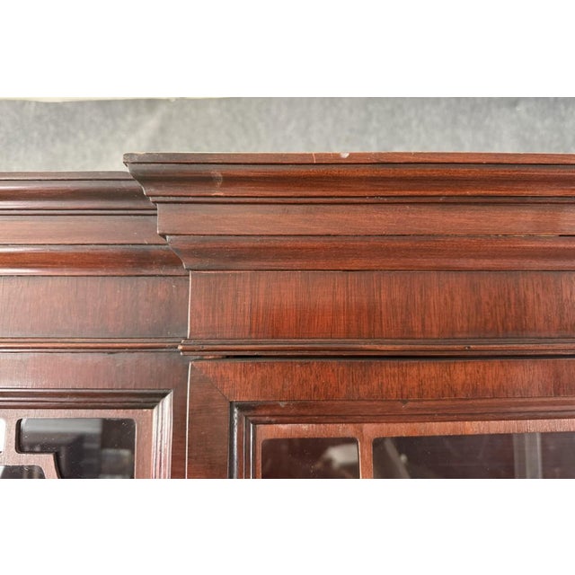 Vintage Mahogany Bookcase/China Cabinet For Sale - Image 11 of 13
