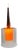 Scandinavian Pendant in Glass and Teak, 1960s For Sale