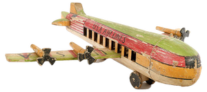 U.S.A Airlines Model Airplane in Wood, 1920s