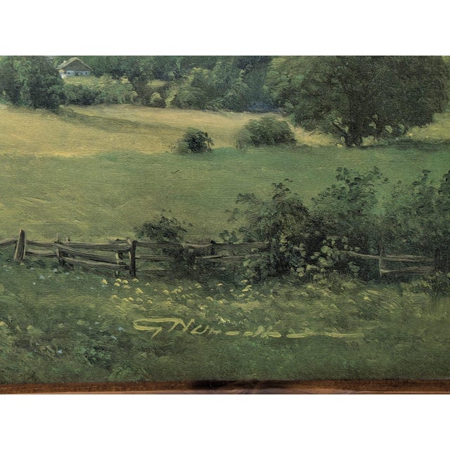 Alpine Landscape, 1970s, Oil Painting on Board, Framed For Sale - Image 6 of 10