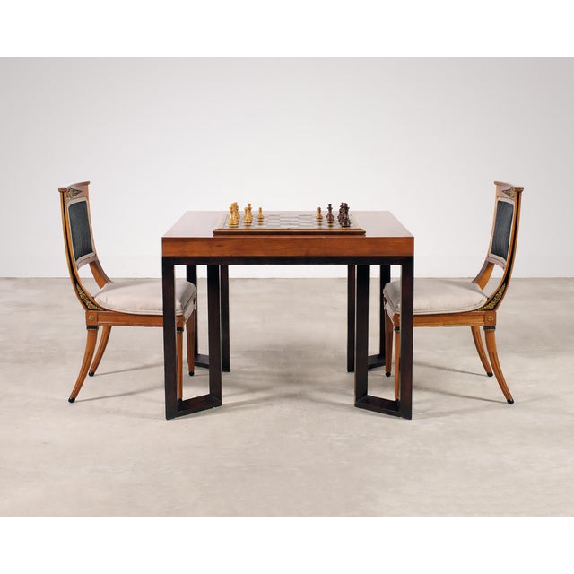 Therien Studio Workshops Normandie Oak Games or Center Table For Sale - Image 15 of 18