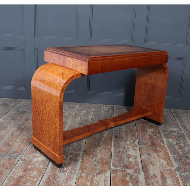Art Deco French Writing Table in Burr Yew, 1925 For Sale - Image 6 of 17