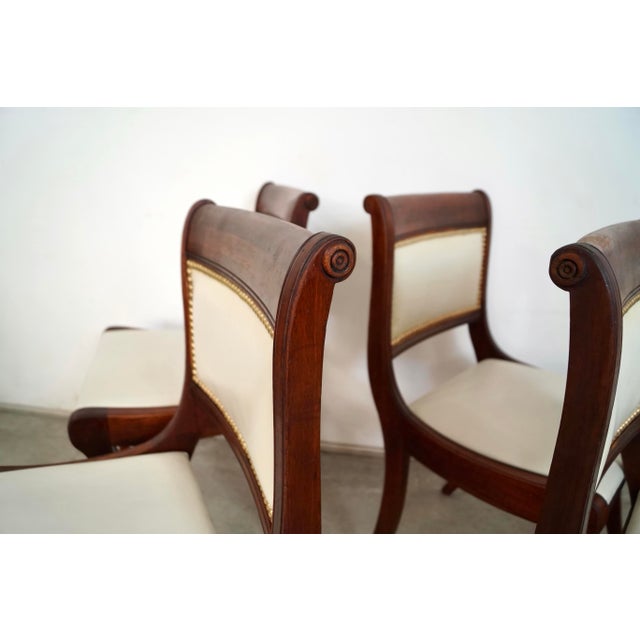 1930’s Antique Duncan Phyfe Dining Chairs - Set of 4 For Sale - Image 10 of 12