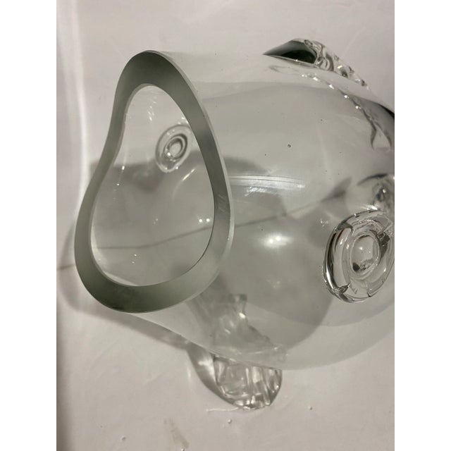 Glass Mid 20th Century Modern Glass Fish Bowl For Sale - Image 7 of 11