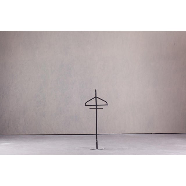 Black Vintage Dressboy with Marble Base and Black Tubular Metal, Italy, 1980s For Sale - Image 8 of 8