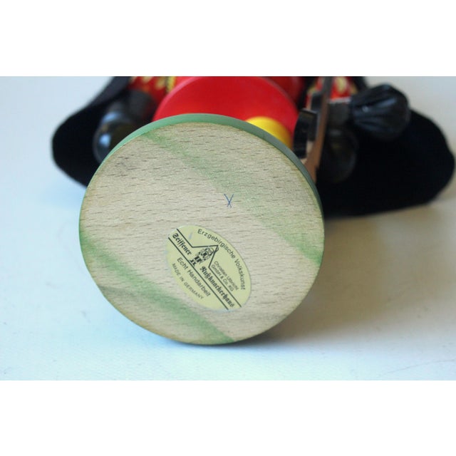 Traditional Original Handmade Wooden Nutcracker by Ulbricht/Erzgebirge - Vintage From the 60s For Sale - Image 9 of 10