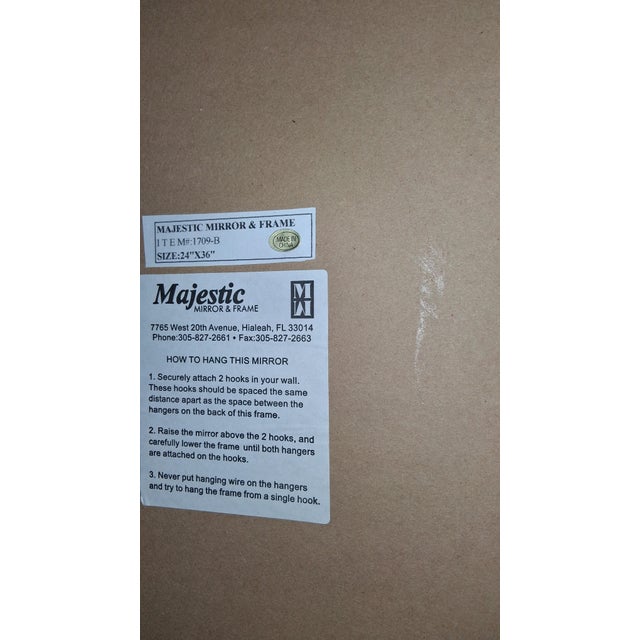 Early 21st Century Early 21st Century Custom Made Mirror Made by Majestic Mirror and Frame For Sale - Image 5 of 10