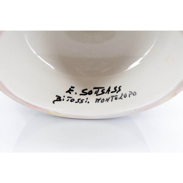 1980s Ceramic Bowl by Ettore Sottsass for Bitossi Montelupo, 1980s For Sale - Image 5 of 6
