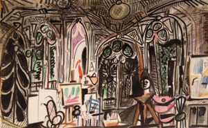 1990s Picasso Sketchbook Carnet De La Californie Print Untitled 1955
