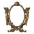 Vintage Art Nouveau Solid Brass Figural Picture Frame For Sale