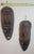 Pair of Hand Carved Wooden Tribal Face Mask Folk Art For Sale - Image 4 of 16