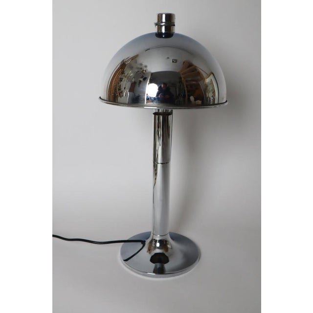 Mid-Century Modern Chrome Table Lamp from Florian Schulz, Germany, 1970s For Sale - Image 15 of 18