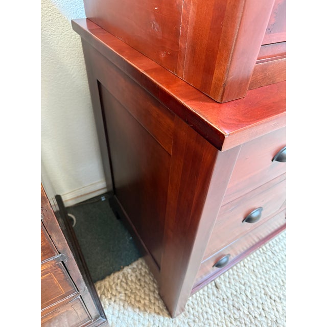 Stuart Davis Nauvoo Bedroom Collection Media Armoire, Cherry Wood For Sale - Image 10 of 12