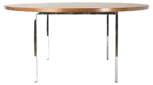 Swiss Round Conference Table by Florence Knoll Bassett for Knoll Inc. / Knoll International, 1960s