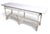 Early 20th Century Large Stick Wicker Console Table in White Paint Finish For Sale - Image 11 of 18