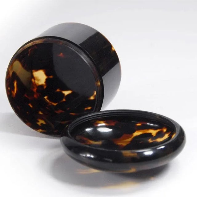 19th Century Edwardian Faux Tortoiseshell Small Container by J.C. Vickery, 1890s For Sale - Image 6 of 11