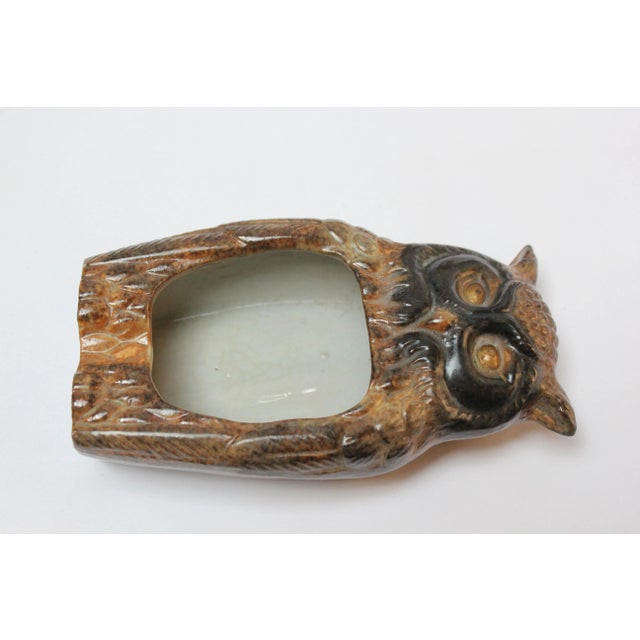 Ceramic Collection of Six Mid-Century Japanese Modern Ceramic Owl Figurines For Sale - Image 7 of 12