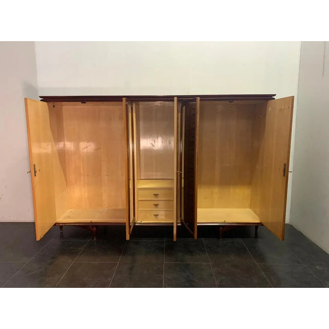 Inlaid Rosewood Wardrobe from Dassi, 1950s For Sale - Image 12 of 13