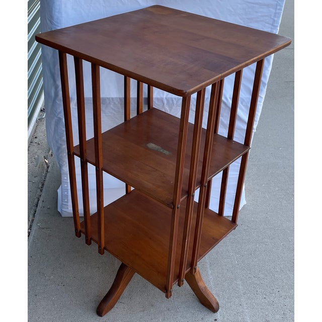 This is a gorgeous vintage rotating bookcase. Decorate your office, living room or study with this marvelous item! The...