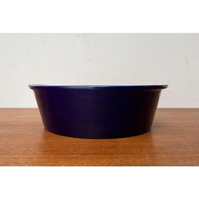 Vintage German Dark Blue Lukull Ceramic Bowl from Schönwald For Sale - Image 10 of 15