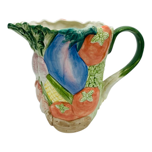 Vintage Fitz and Floyd Vegetable Pitcher For Sale