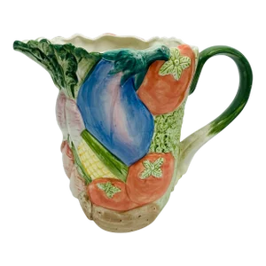Vintage Fitz and Floyd Vegetable Pitcher