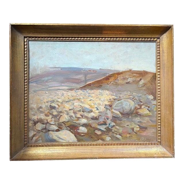 William [Billy] James Jr. (American 1882-1961) Impressionist Oil Painting of a Rocky Landscape For Sale