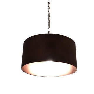 Restoration Hardware Bronze Drum Pendant For Sale