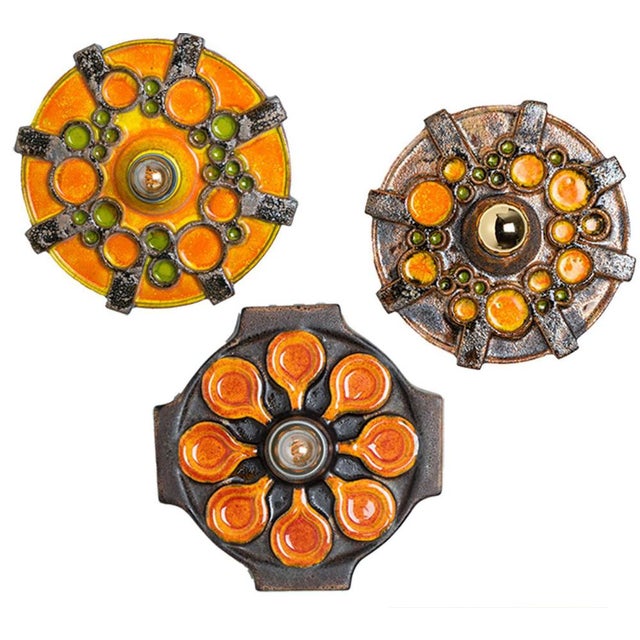 Danish Ceramic Wall Light, 1970 For Sale - Image 15 of 18