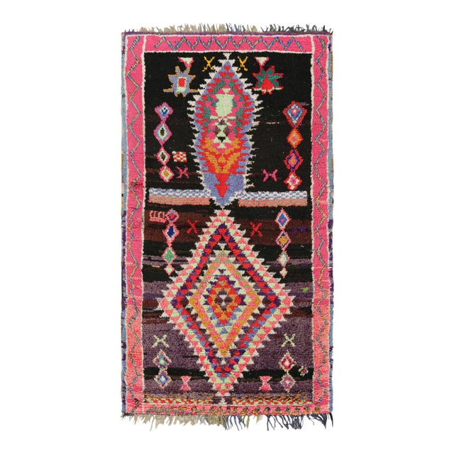 Vintage Moroccan Rug With Colorful Medallions and Patterns, From Rug & Kilim For Sale