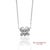 Contemporary 14k(585) White Gold Natural Diamond Butterfly Pendant Necklace With Chain For Sale - Image 3 of 12