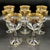 French Belle Époque Hand-Blown and Hand-Gilded Glass Champagne Coupes, Wine, Port and Liqueur Glasses, 1900s, Set of 18 For Sale - Image 16 of 18