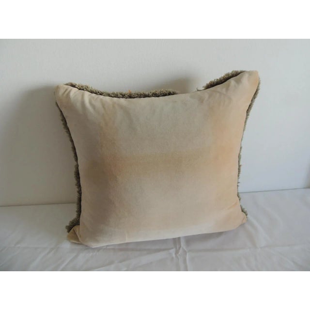 American Gold & Orange Chelsea Textiles Tapestry Decorative Pillow For Sale - Image 3 of 7
