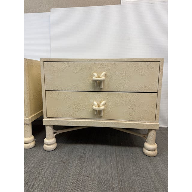 Post Modern Off-White Nightstands, Pair For Sale - Image 10 of 12