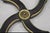 Vintage Italian Hollywood Regency Style Black and Gold Glass Top Coffee Table by Weiman For Sale - Image 6 of 7