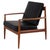 Model 118 Armchair Grete Jalk for France & Søn in Teak and Black Leather, 1960s For Sale - Image 11 of 11