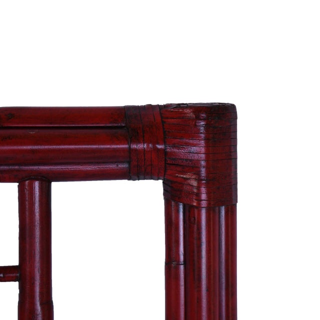 Tortoise Shell Fretwork Queen Headboard For Sale - Image 4 of 5