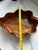 American Mid Century Monkey Pod Wood Hawaiian Leaf Shaped Bowl For Sale - Image 3 of 9