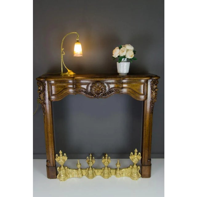 Metal Louis XVI Style Bronze Fireplace Set from Charles Casier, Set of 5 For Sale - Image 7 of 18