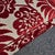 Pair of Late 20th Century Custom Upholstered Wingback Armchairs in Red and Ivory Floral Cut Velvet For Sale - Image 13 of 14