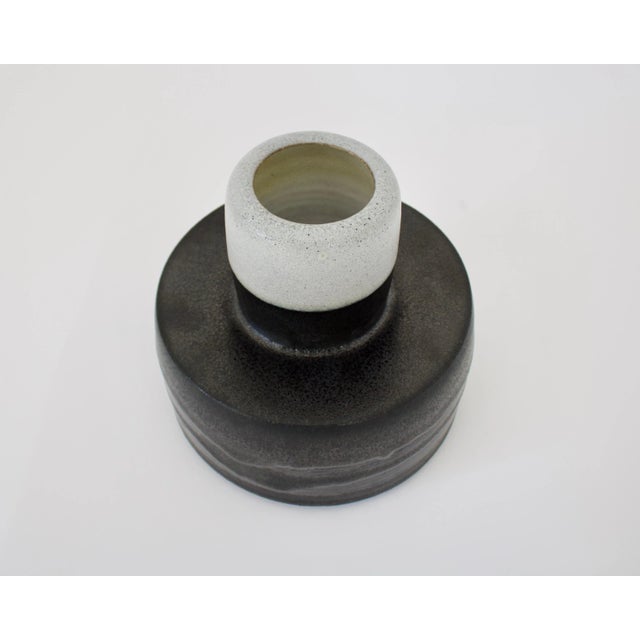 Black Carlo Zauli Ceramic Vase For Sale - Image 8 of 12
