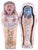 Ramesside Dynasty Egyptian Polychromed Ushabti New Kingdom Decorative For Sale