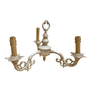 Vintage Shabby Chic Paris Apartment Chandelier For Sale