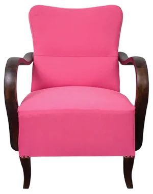 Set of Art Deco Pink Armchairs, 1920s